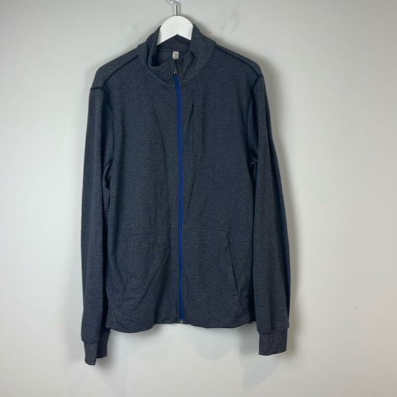 lululemon athletica Other - Lululemon Men's Grey/Blue Zip Up Jacket Size Large